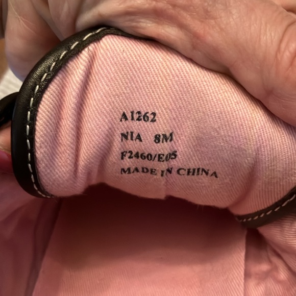 COACH. WOMEN’S BROWN & PINK MID-TOP SNEAKERS. SIZE 8. VERY CUTE! EUC - Picture 7 of 10